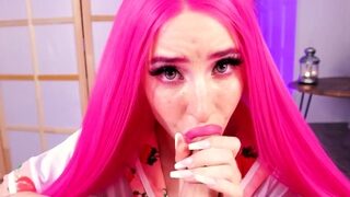 Tit fucked curvy busty brunette blowjob babe sexy pov hi def