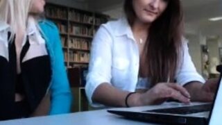 Blonde brunette lesbians flaming pussy licking fingering