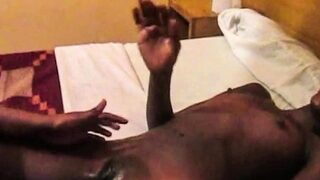 Ghanan ebony teens playful dildo play